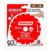 Diablo 5-3/8 in. Dia. x 20 mm Carbide Fast Framing Saw Blade 18 teeth 1 pk