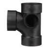 Charlotte Pipe 3 in. Hub X 3 in. D Hub ABS Sanitary Tee