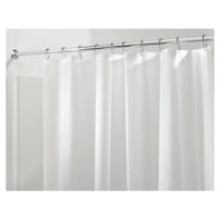 iDesign 72 in. H X 72 in. W Frost Solid Shower Curtain Liner PEVA