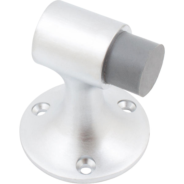 Tope de puerta de piso resistente, 3 pulgadas, cromo satinado de Stone Harbor Hardware