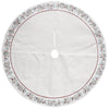 Dyno Ivory/Red Faux Pine Cone Tree Skirt (Pack of 4)