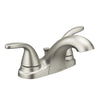 Moen Adler Brushed Nickel Contemporary Bathroom Faucet 4 in.