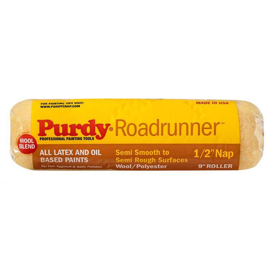 Purdy Roadrunner Polyester 9 in. W X 1/2 in. S Regular Paint Roller Cover 1 pk (Pack of 15)