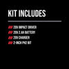 SKIL 20V PWR CORE 1/4 in. Cordless Brushless Impact Driver Kit (Battery & Charger)