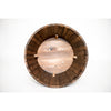 Real Wood Products 16.5 in. H X 26 in. W X 26 in. D Wood Half Whiskey Barrel Planter Brown