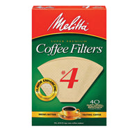 Melitta 12 cups Brown Cone Coffee Filter 40 pk