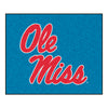 University of Mississippi (Ole Miss) Light Blue Rug - 5ft. x 6ft.