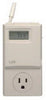 Lux White Rectangle Heating/Cooling Programmable Outlet Thermostat 120V 15A with 1 W in. Display