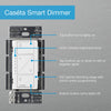Lutron Caseta White 150 W Touch Smart-Enabled Dimmer Switch 1 pk