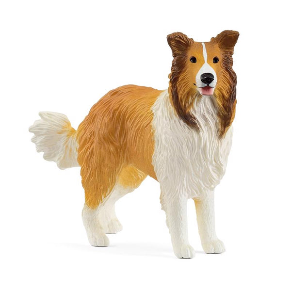 Figura de Collie Schleich blanco/marrón (paquete de 5)