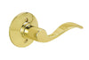 Schlage Accent Bright Brass Dummy Lever Right Handed - Deal of The Week