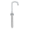 Hampton Small Zinc-Plated Silver Zinc 1 in. L J-Bolt 115 lb. 1 pk (Pack of 10)