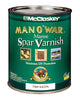 McCloskey Man O' War Satin Clear Marine Spar Varnish 1 qt. (Pack of 4)