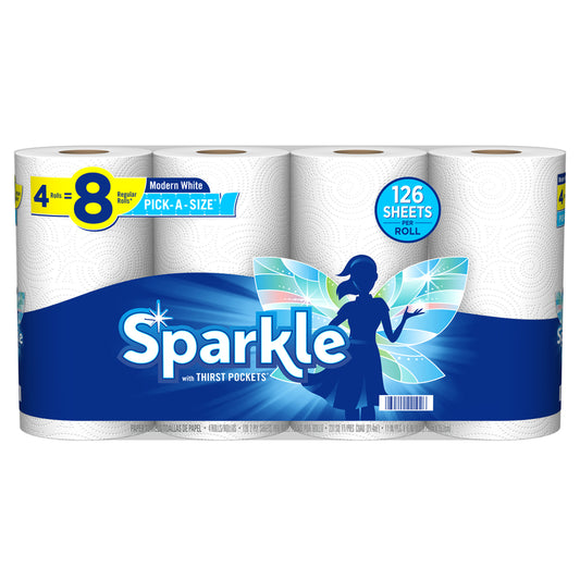 Sparkle Paper Towels 126 sheet 2 ply 4 pk (Pack of 6)