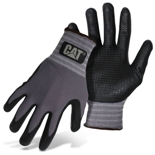 CAT Unisex Indoor/Outdoor Work Gloves Black/Gray L 1 pair
