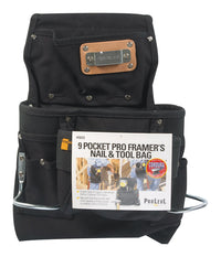 CLC 5 in. W X 15.25 in. H Ballistic Polyester Tool Bag 9 pocket Black 1 pc - Deal of The Week