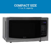 Avanti 1.1 cu ft Black/Silver Microwave 1000 W