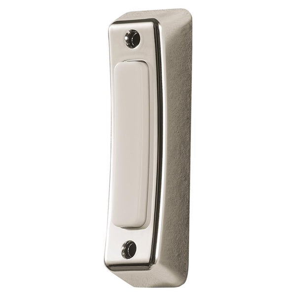 Globe Heath Zenith Satin Nickel Silver Metal Wired Pushbutton Doorbell - Deal of The Week