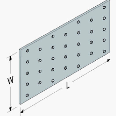 Simpson Strong-Tie 7 in. H X 0.04 in. W X 3.1 in. L Galvanized Steel Tie Plate
