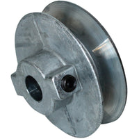 Chicago Die Cast 5 in. D X 1/2 in. D Zinc Single V-Grooved Pulley