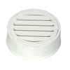 NDS 3 in. White Round Polyolefin Drain Grate