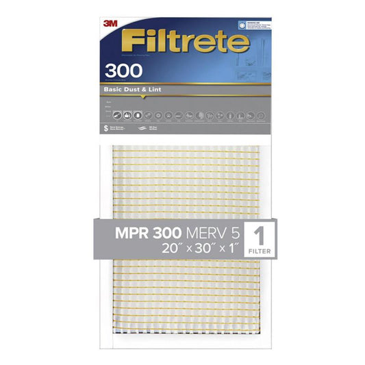 3M Filtrete 20 in. W x 30 in. H x 1 in. D 7 MERV Pleated Air Filter (Pack of 4)