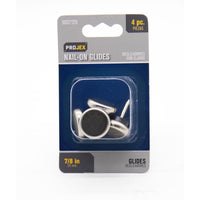 Projex Silver 7/8 in. Nail-On Nickel Chair Glide 4 pk