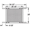 Prime-Line 20 in. L Bronze Plastic Screen Door Grille 1 pc - Deal of The Week