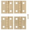 National Hardware 1 in. L Solid Brass Broad Hinge 1 pk