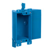 Carlon 17 cu in Rectangle PVC 1 gang Outlet Box Blue