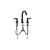 Ultra Faucets Black 1.2 GPM Nita Collection Widespread Lavatory Faucet 8 in.
