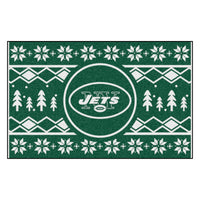 NFL - New York Jets Holiday Sweater Rug - 19in. x 30in.