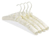 Whitmor 6.25 in. H X 1.25 in. W X 15.25 in. L Metal Bone Satin Pad Hanger 4 pk
