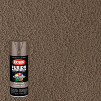 Krylon K02783007 12 Oz Brown Hammered Fusion All-In-One Spray Paint (Pack of 6)