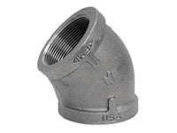Anvil 3/8 in. FPT X 3/8 in. D FPT Black Malleable Iron 45 Degree Elbow