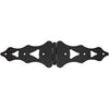 Ornamental S-Hinge, Black, 10-In.