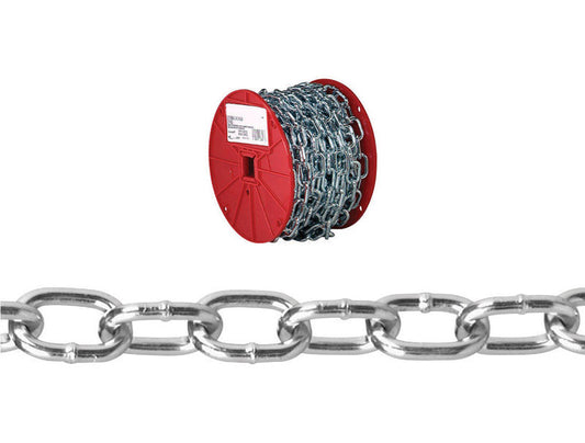 Baron 50 ft. Passing Link Carbon Steel Chain 0.18 in. D X 50 ft. L