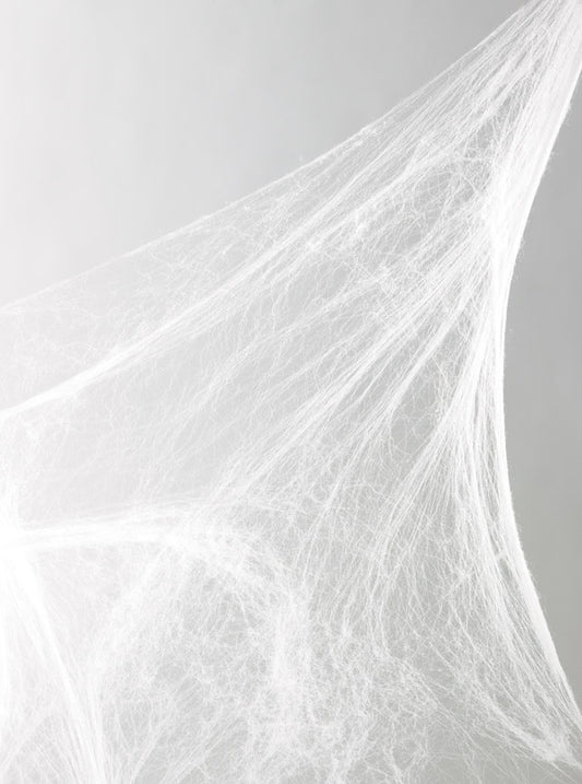 Fun World White Spider Web Halloween Decor 10 L x 18 H x 18 W in. for Indoor/Outdoor (Pack of 36)