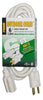 Prime Outdoor 6 ft. L White Extension Cord 16/3 SJTW