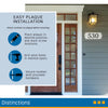 Hillman Distinctions Die-Cast Zinc Heritage Address Plate (Pack of 3)
