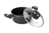 Nature 3Qts. Aluminum Non-Stick Stockpot With Glass Lid