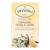 Twining's Tea Herbal Tea - Chamomile Honey and Vanilla - Case of 6 - 20 Bags