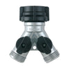 Gilmour Zinc Threaded Male Y-Hose Connector with Shut Offs - Deal of The Week