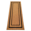 First Concept 24 in. W X 60 in. L Black/Natural Coir/Vinyl Door Mat