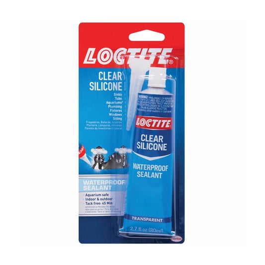 Loctite Clear Silicone Medium Strength Liquid Waterproof Sealant 2.7 oz. (Pack of 6)
