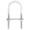 Hampton 5/16 in. x 2 in. W x 4-11/16 in. L Coarse Stainless Steel U-Bolt (Pack of 5)