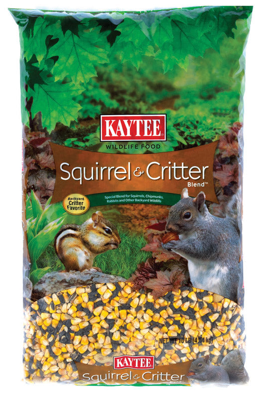 Kaytee Assorted Species Corn Squirrel and Critter Food 10 lbs. Capacity