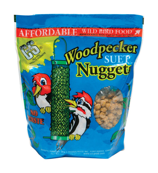 C&S Products Woodpecker Suet Nuggets Corn 27 oz. (Pack of 6)