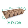 Jiffy 50 Cells 5.5 in. H X 11 in. W X 21 in. L Seed Starting Kit 1 pk