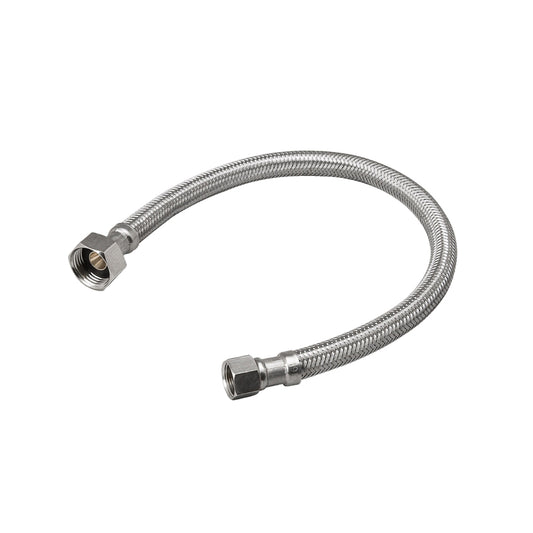 BK Products ProLine 1/2 in. Compression X 1/2 in. D FIP 12 in. Braided Stainless Steel Faucet Supply